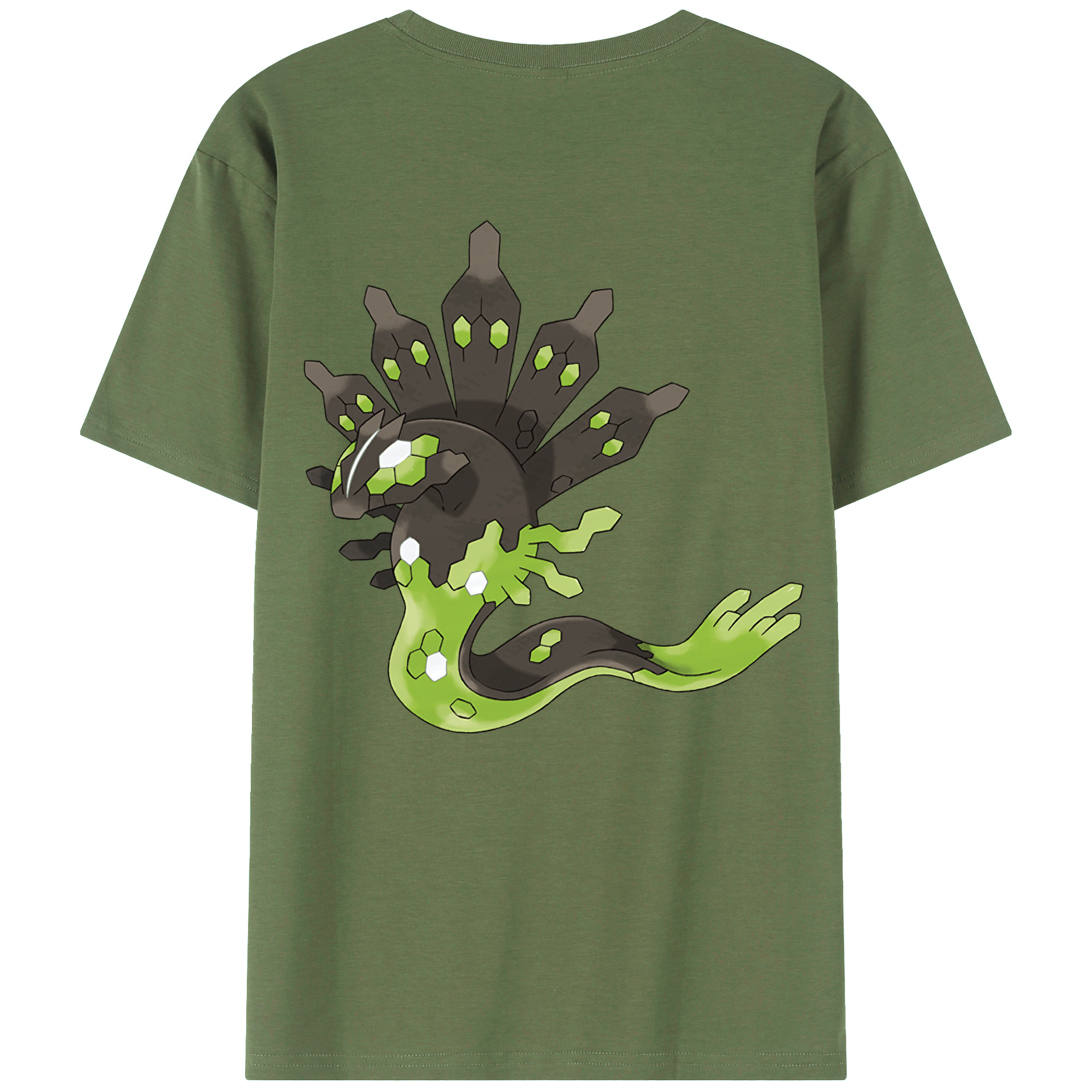 （画像用） ポケットモンスター Pokémon 綿100％ メンズ半袖Tシャツ（バックプリント） 通気性